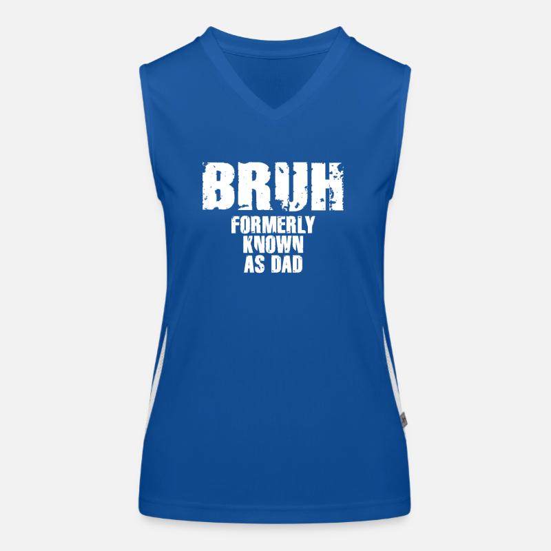 Bruh Formerly Known As Dad Women's Functional Contrast Tank Top