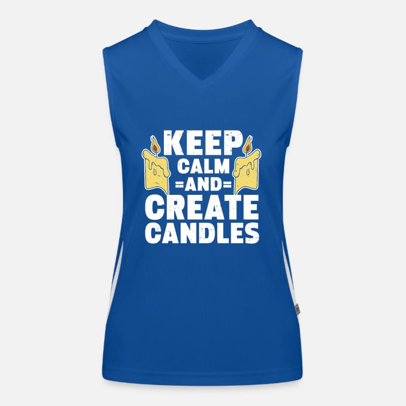 Candle Maker Candle Making Funktionelles Kontrast-Tank Top für Frauen