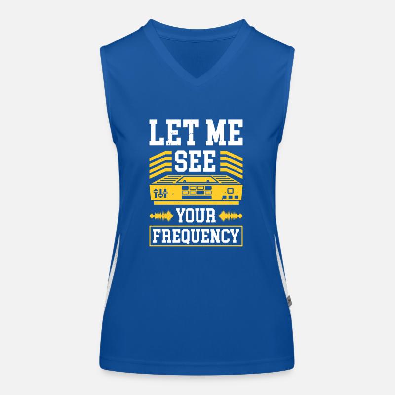 Radio Presenter - Let Me See Your Frequency Women's Functional Contrast Tank Top