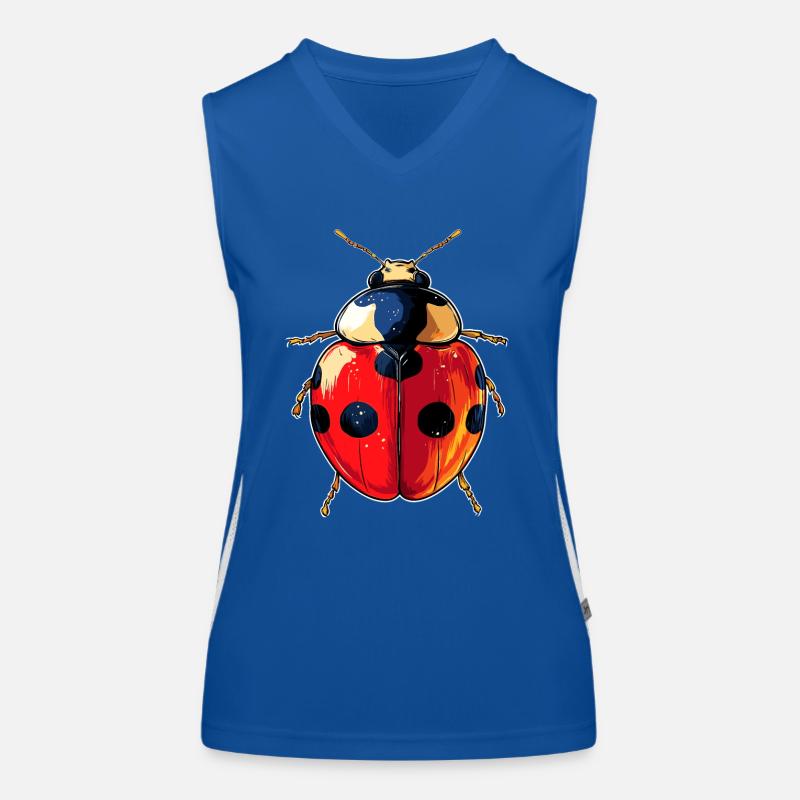 Ladybug Ladybug Insects Colorful Cute Ladybugs Women's Functional Contrast Tank Top