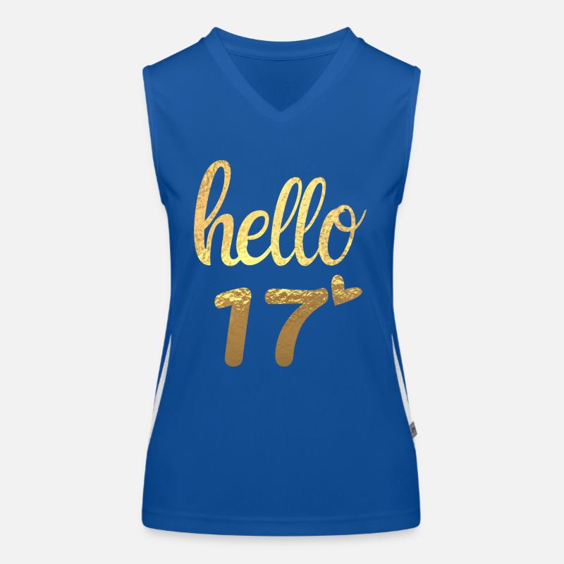 Hello 17 doré Débardeur respirant contrasté Femme