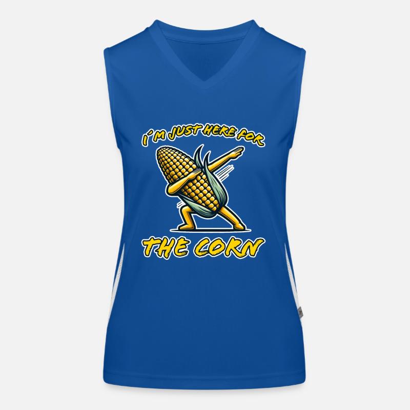 Corn on the cob saying corn funny corn on the cob gift Women's Functional Contrast Tank Top