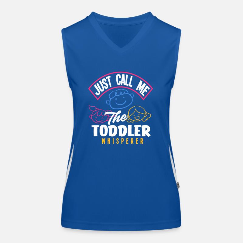 Appelez-moi simplement le chuchoteur des tout-petits Débardeur respirant contrasté Femme