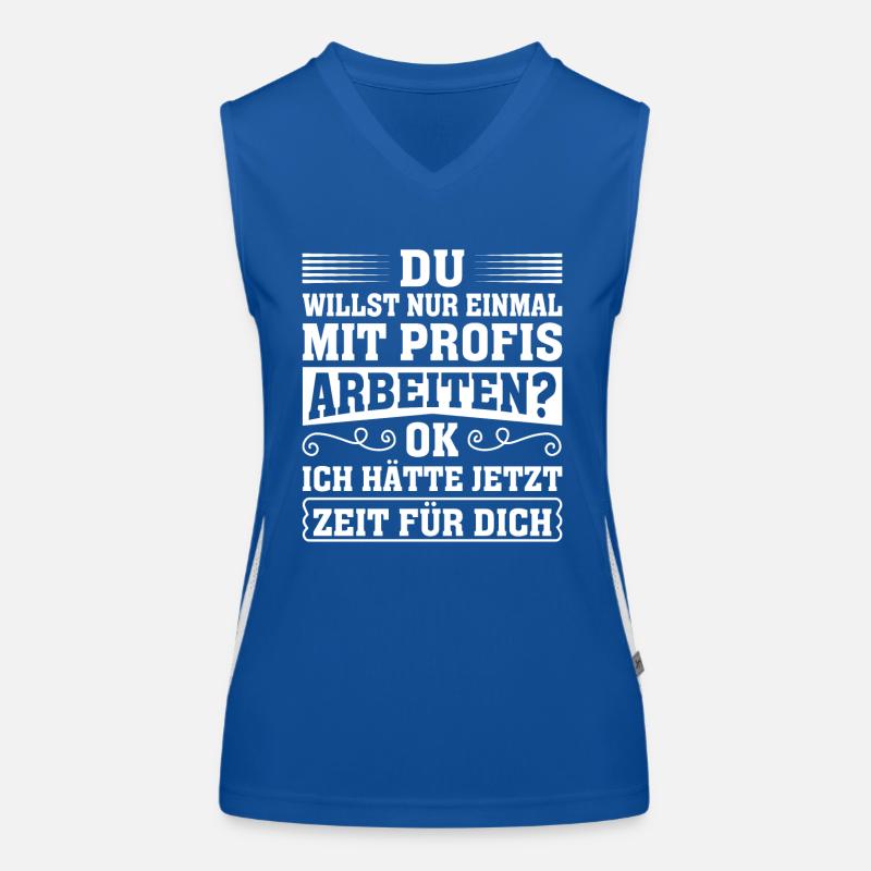 Einmal mit Profis war gestern einmal ohne Idioten Funktionelles Kontrast-Tank Top für Frauen