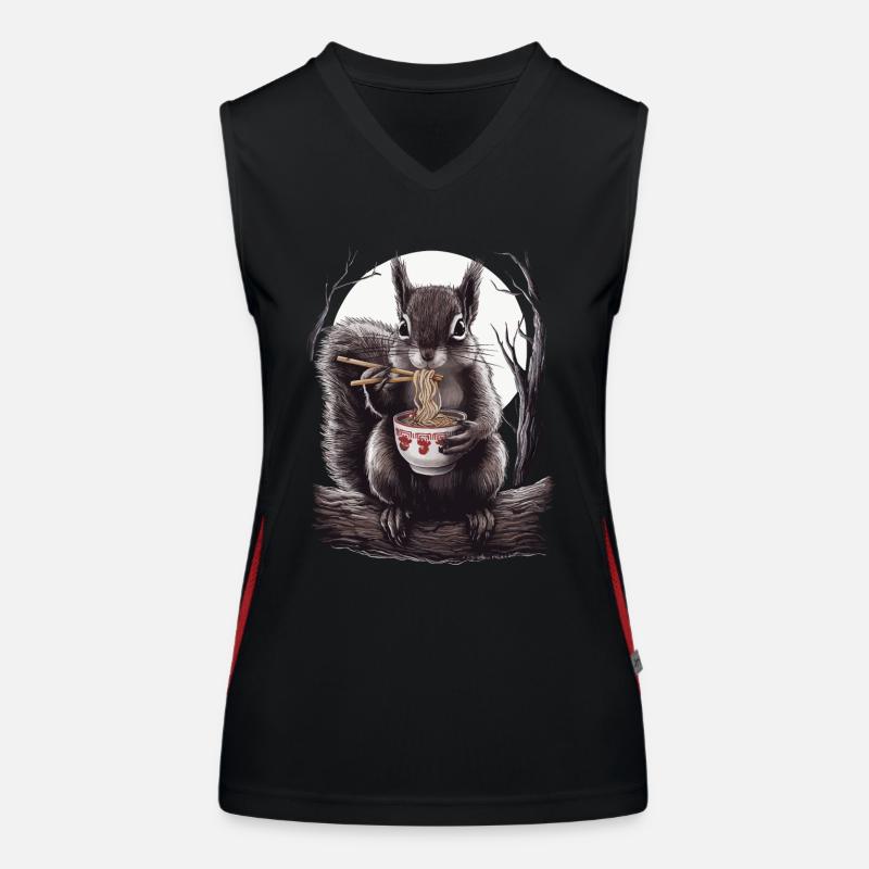 Eichhörnchen Funktionelles Kontrast-Tank Top für Frauen