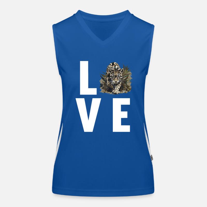 Clouded Leopard Nebelparder Women's Functional Contrast Tank Top