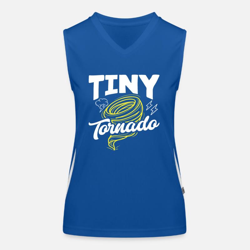 Kleiner Tornado Sturmjäger Funktionelles Kontrast-Tank Top für Frauen