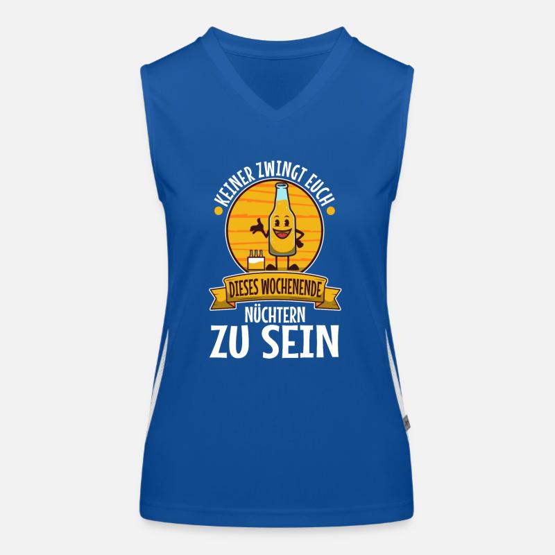 Keiner zwingt euch Wochenende nüchtern sein Funktionelles Kontrast-Tank Top für Frauen