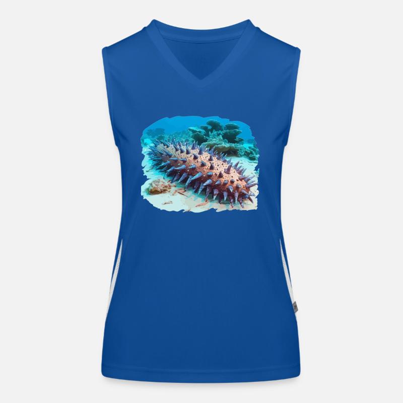 Concombre de mer Seegurken Seegurke Débardeur respirant contrasté Femme