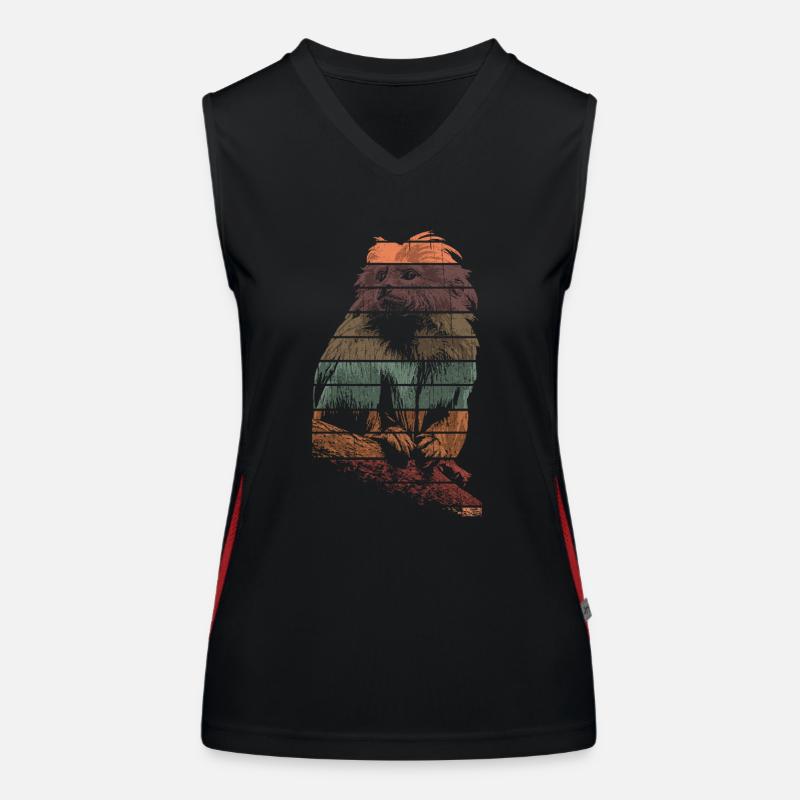 Tamarin Monkey Primate Women's Functional Contrast Tank Top