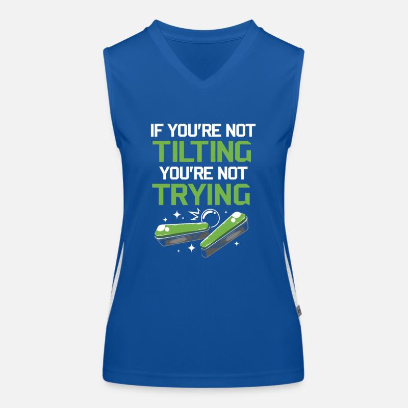 Flipper Pinball Flipperkasten Funktionelles Kontrast-Tank Top für Frauen