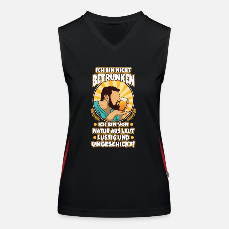 I'm not drunk, nature loud, funny and Women's Functional Contrast Tank Top