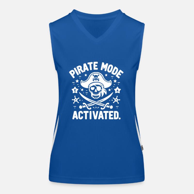 Mode pirate activé Débardeur respirant contrasté Femme