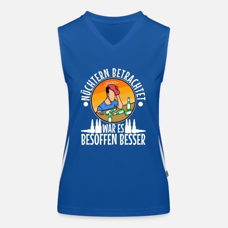 Ein Eimer Bier könnte den Tag noch retten Funktionelles Kontrast-Tank Top für Frauen