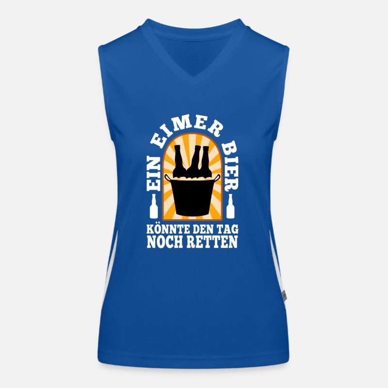 Ein Eimer Bier könnte den Tag noch retten Funktionelles Kontrast-Tank Top für Frauen