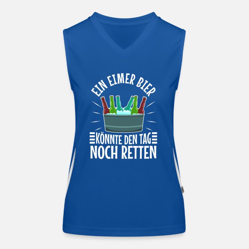 Ein Eimer Bier könnte den Tag noch retten Funktionelles Kontrast-Tank Top für Frauen