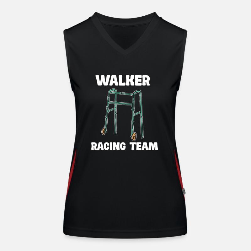 Walker Racing Team - Déambulateur drôle Débardeur respirant contrasté Femme