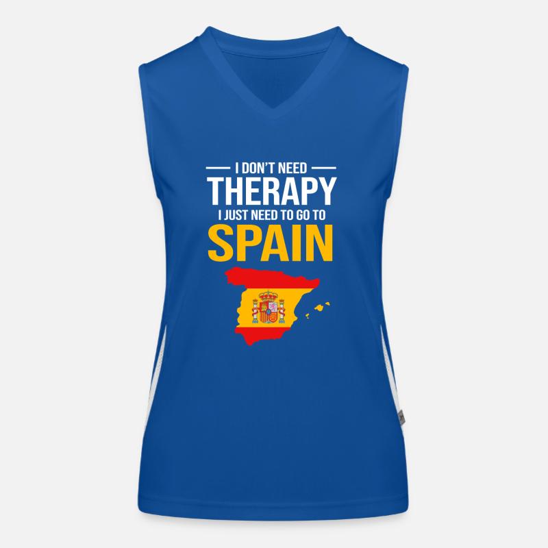 Spanien Funktionelles Kontrast-Tank Top für Frauen