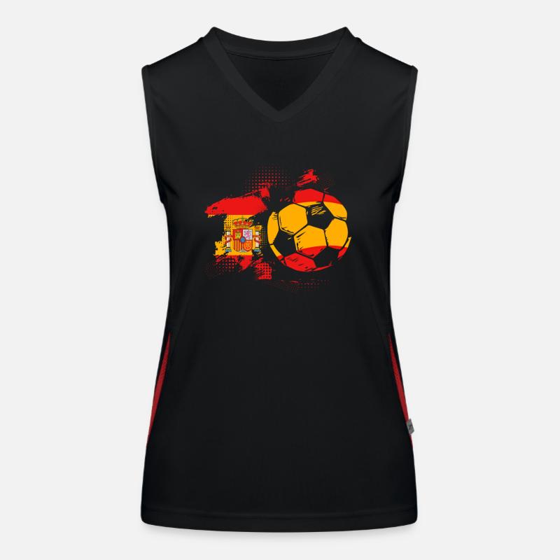 Spanien Spanisch Funktionelles Kontrast-Tank Top für Frauen