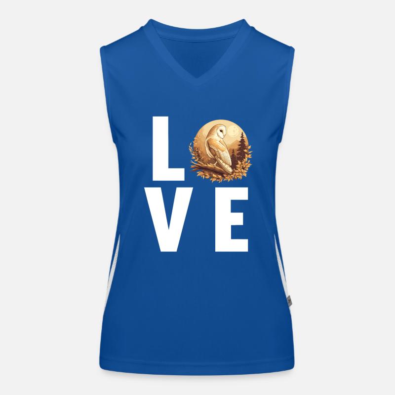 Barn Owl Schleiereulen Schleiereule Women's Functional Contrast Tank Top