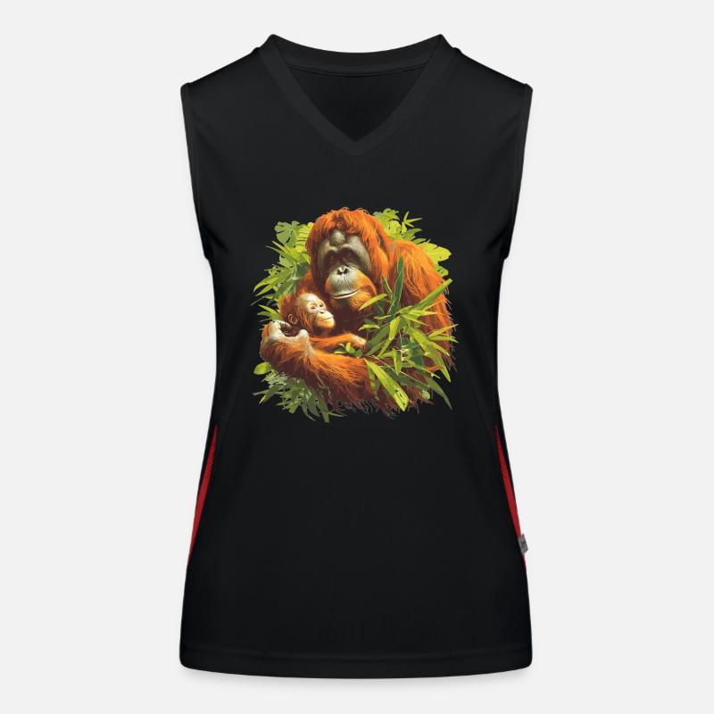 Orang-outan Orangs-outans Orang-outan Débardeur respirant contrasté Femme