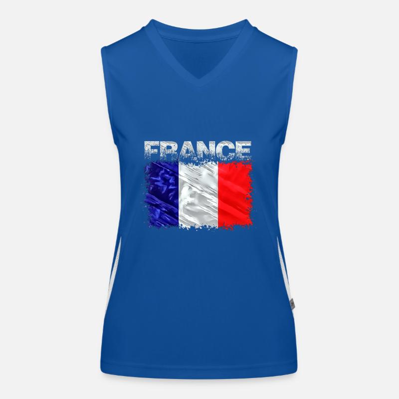 Frankreich Funktionelles Kontrast-Tank Top für Frauen