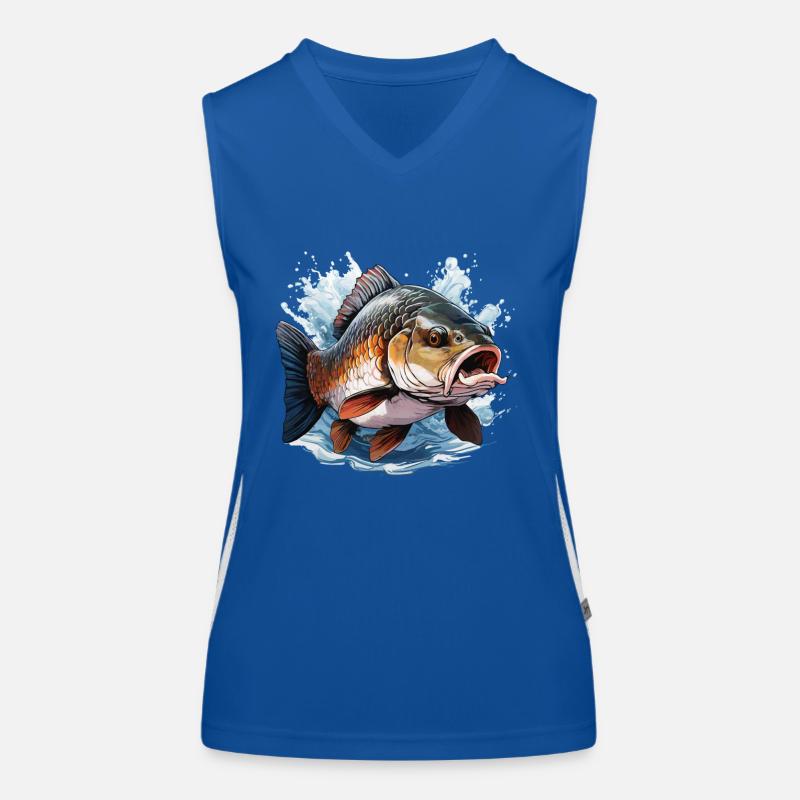 KARPFEN Funktionelles Kontrast-Tank Top für Frauen