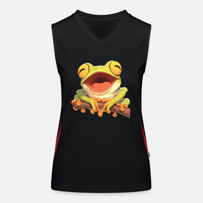 Tree Frog Laubfrösche Laubfrosch Women's Functional Contrast Tank Top