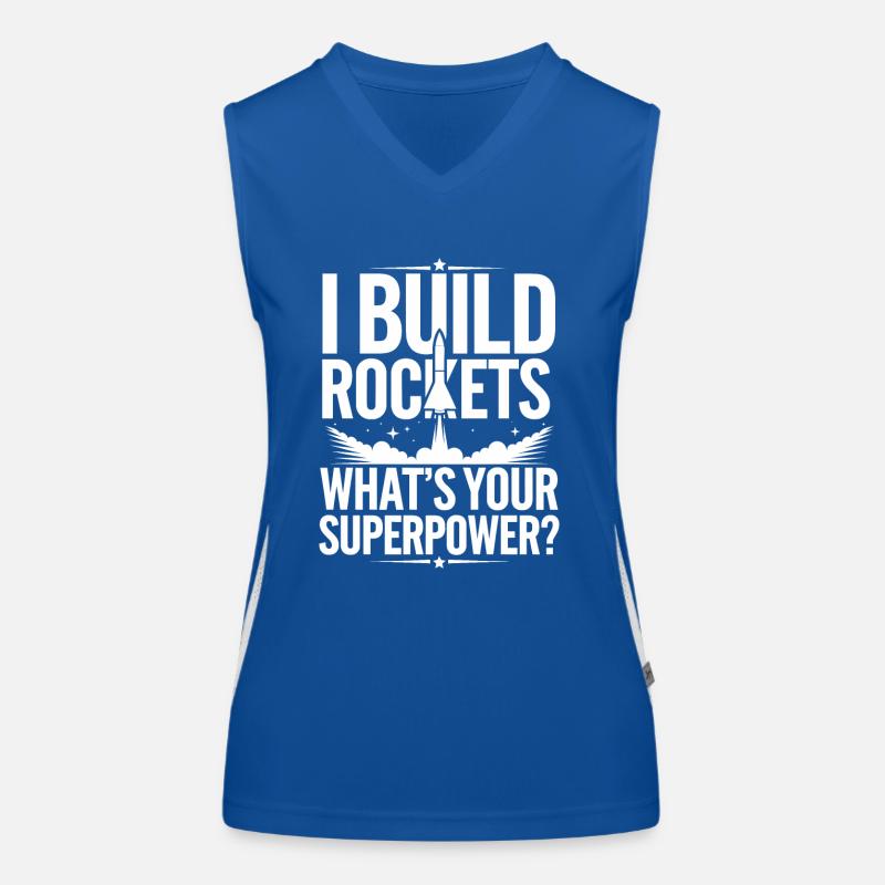 Rocket Launch Day for Model Rocket Enthusiasts Women's Functional Contrast Tank Top