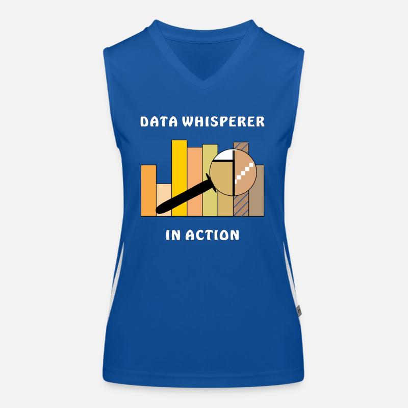 DATA WHISPERER IN ACTION Funktionelles Kontrast-Tank Top für Frauen