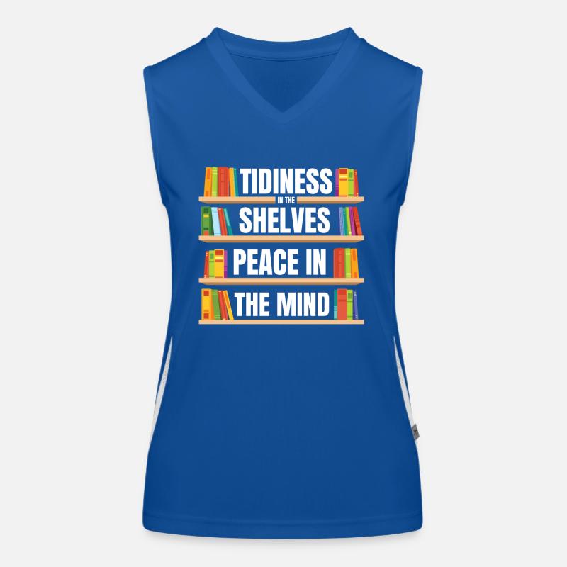 Library Assistant Librarian Women's Functional Contrast Tank Top