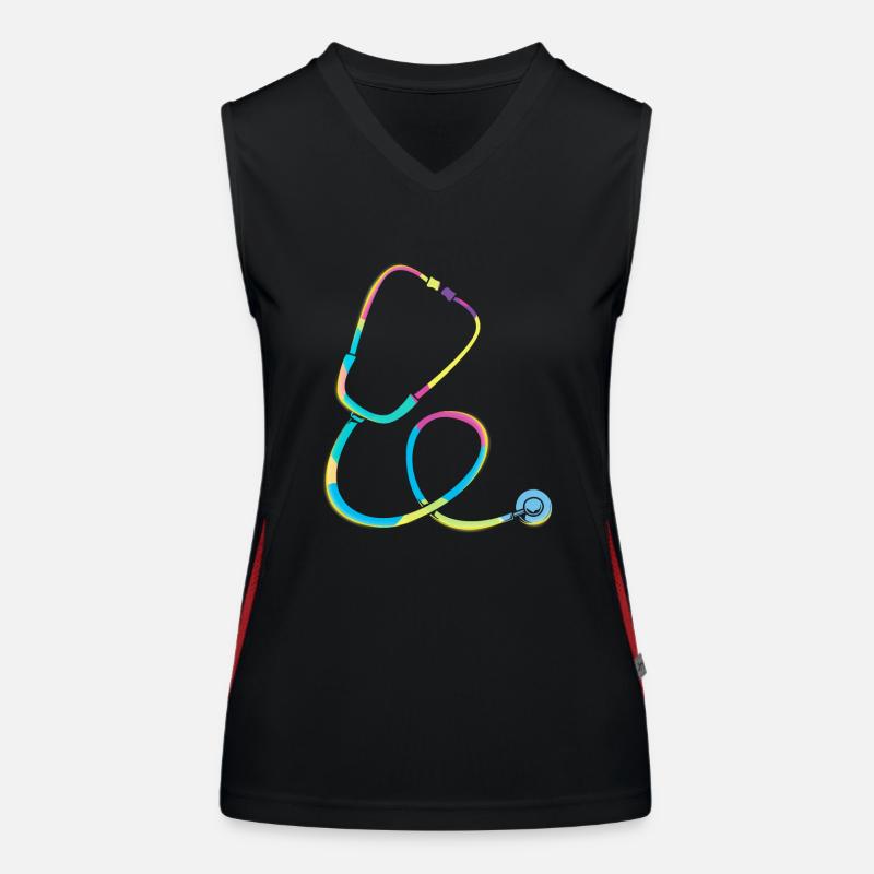 Krankenschwester Rente Funktionelles Kontrast-Tank Top für Frauen