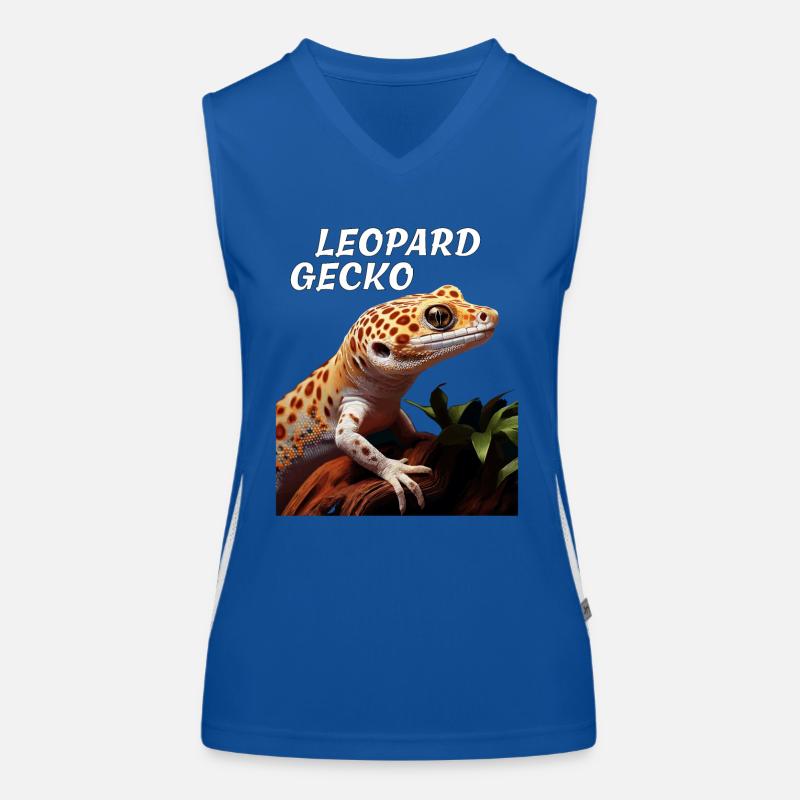 LEOPARD GECKO Funktionelles Kontrast-Tank Top für Frauen