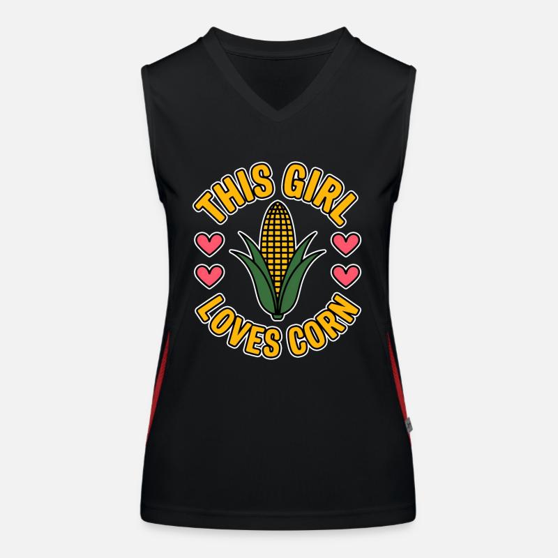 Corn on the cob saying corn funny corn on the cob gift Women's Functional Contrast Tank Top
