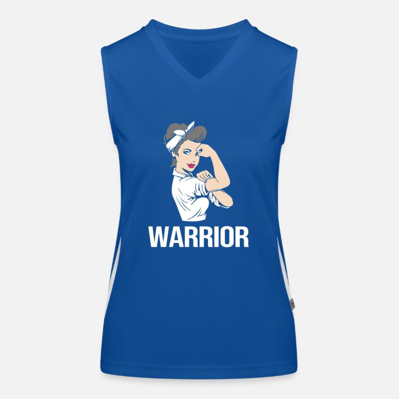 Lungenkrebs Warrior Krieger Funktionelles Kontrast-Tank Top für Frauen