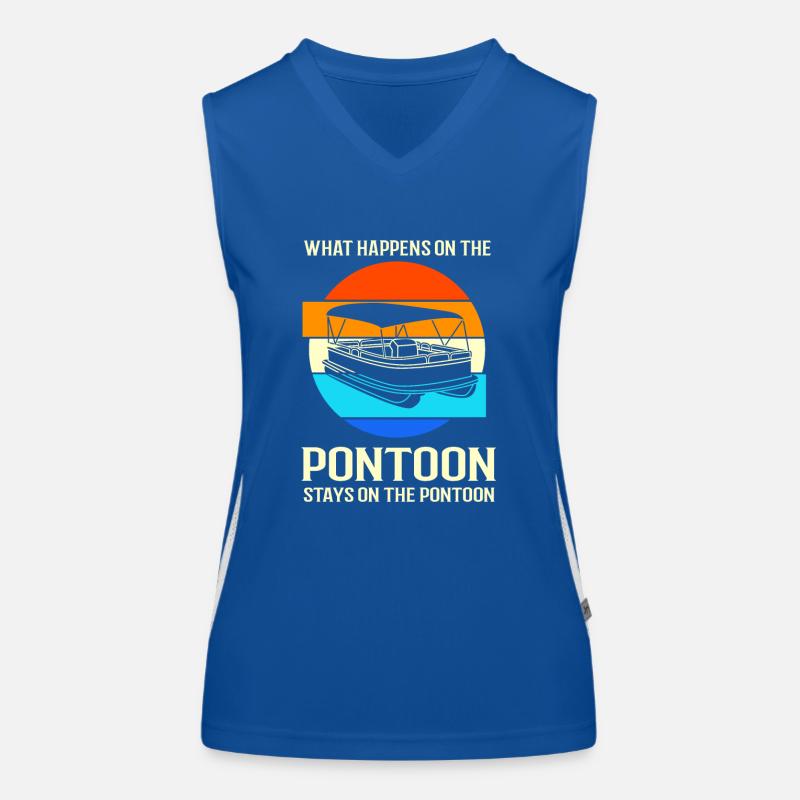 Pontonboot Boot Boote Funktionelles Kontrast-Tank Top für Frauen
