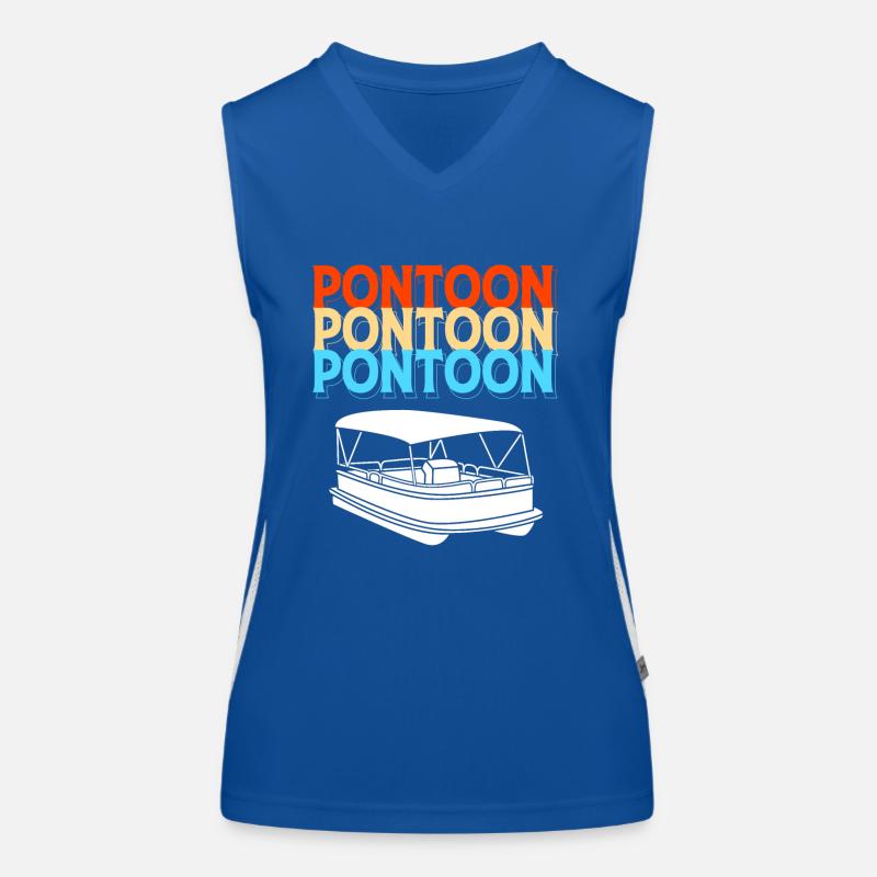 Pontonboot Boot Boote Funktionelles Kontrast-Tank Top für Frauen