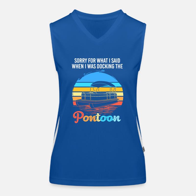 Pontonboot Boot Boote Funktionelles Kontrast-Tank Top für Frauen