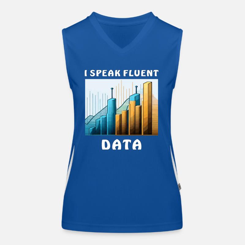 I SPEAK FLUENT DATA Women's Functional Contrast Tank Top