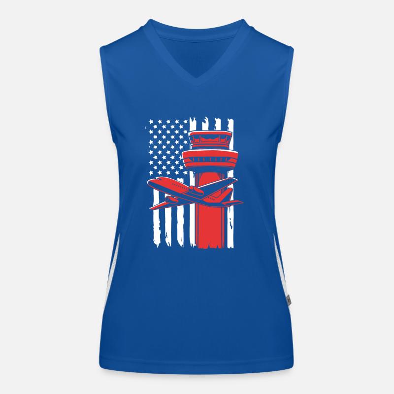 Air traffic controller Women's Functional Contrast Tank Top