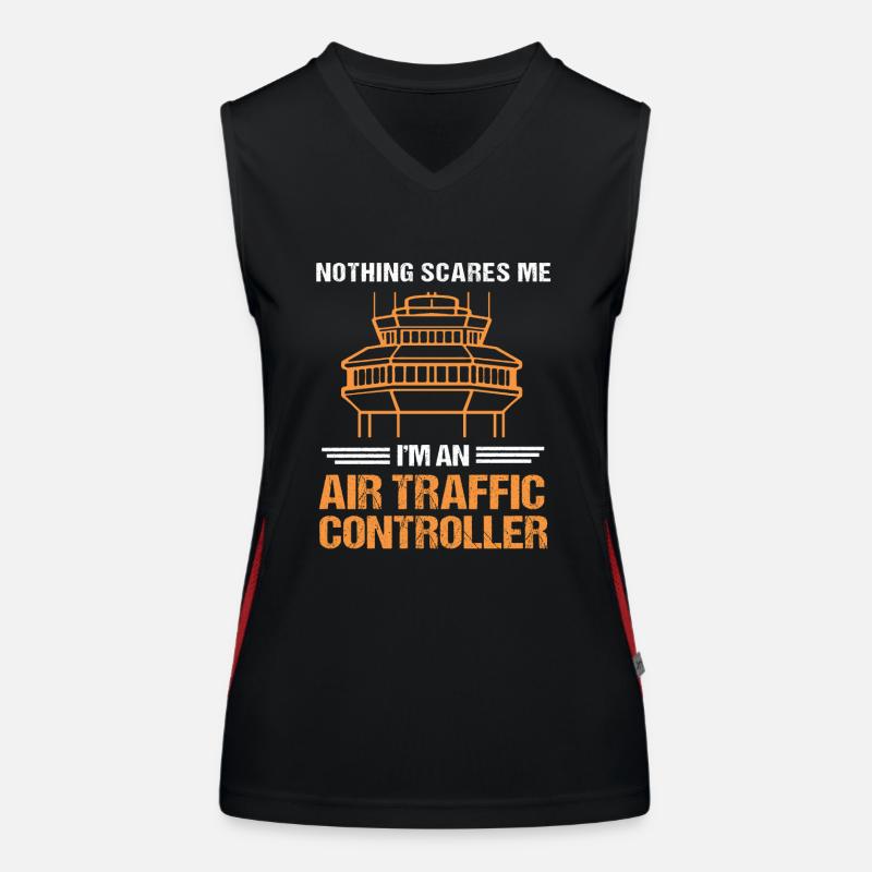 Fluglotse Funktionelles Kontrast-Tank Top für Frauen