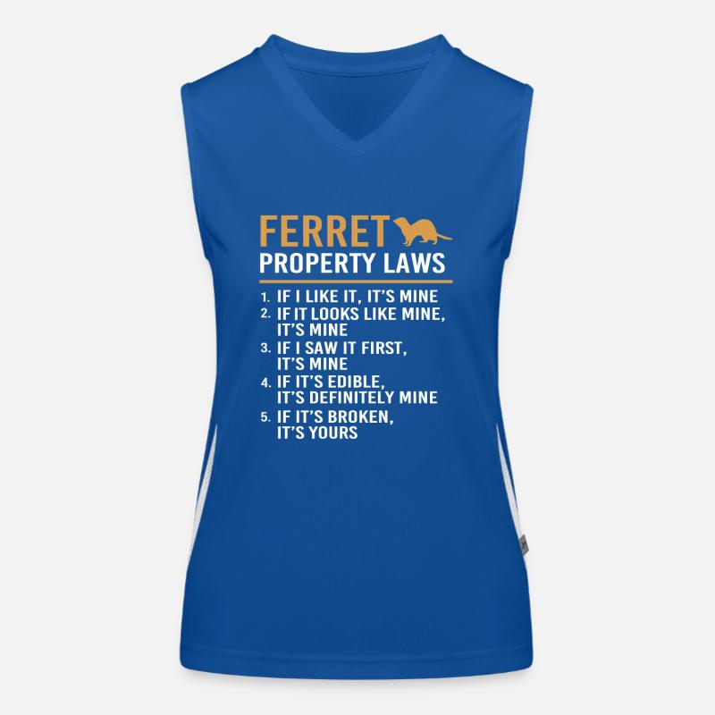 Frettchen Funktionelles Kontrast-Tank Top für Frauen