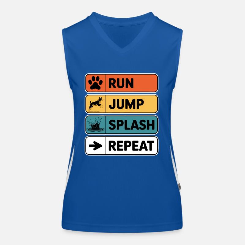 Dock Diving Dire Dog Diving Dock Diving Cadeau Débardeur respirant contrasté Femme
