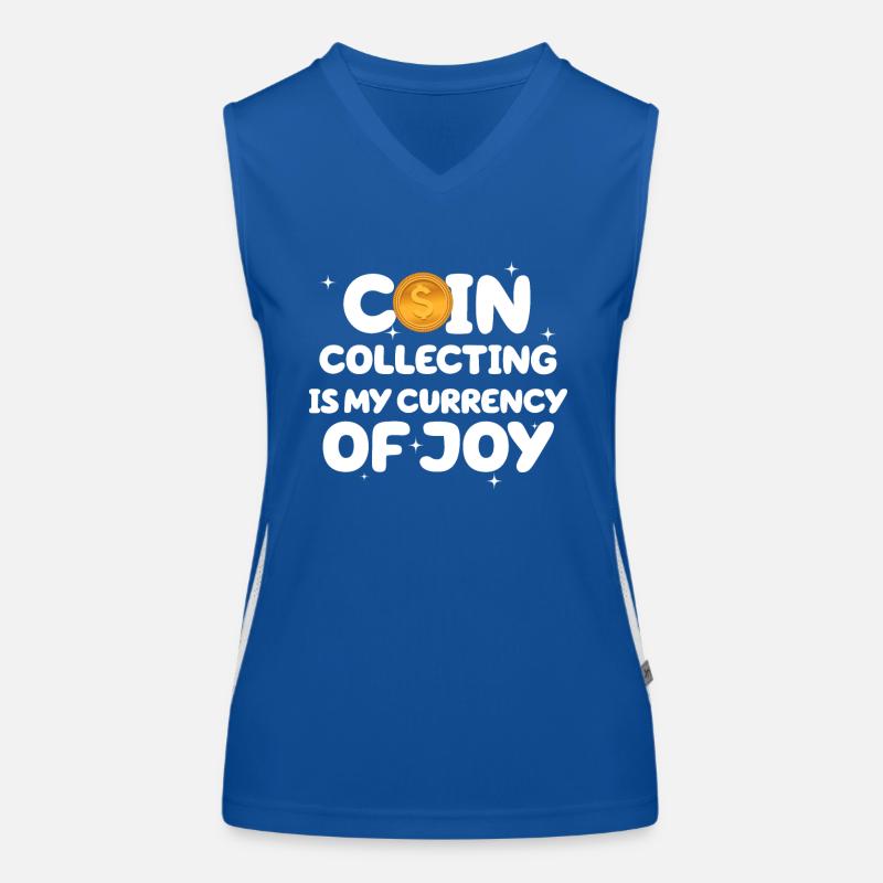 Old Coins New Adventures Numismatics Women's Functional Contrast Tank Top