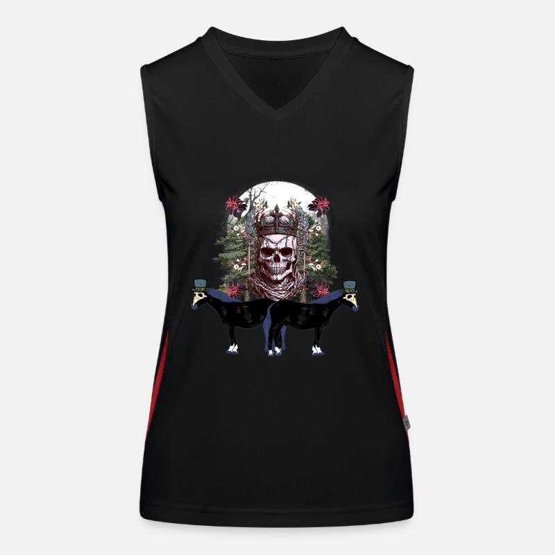 Mystical Halloween Ghost Ghosts Horse King Women's Functional Contrast Tank Top