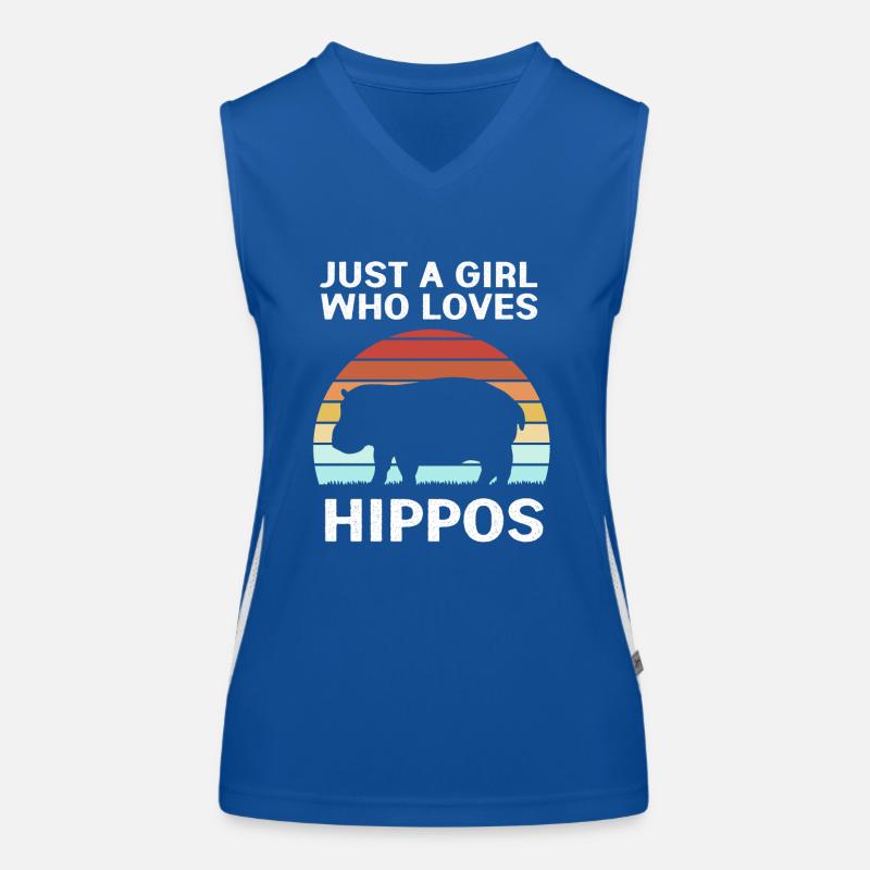 Nilpferd Funktionelles Kontrast-Tank Top für Frauen