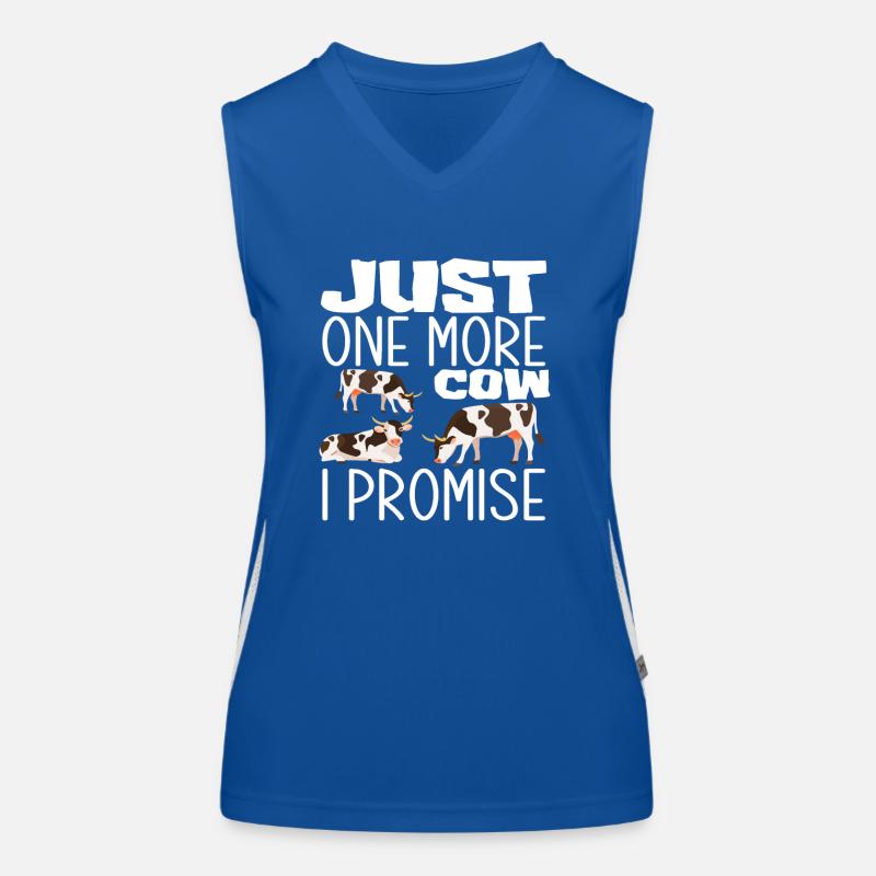 Nur Noch Eine Kuh Versprochen Funktionelles Kontrast-Tank Top für Frauen
