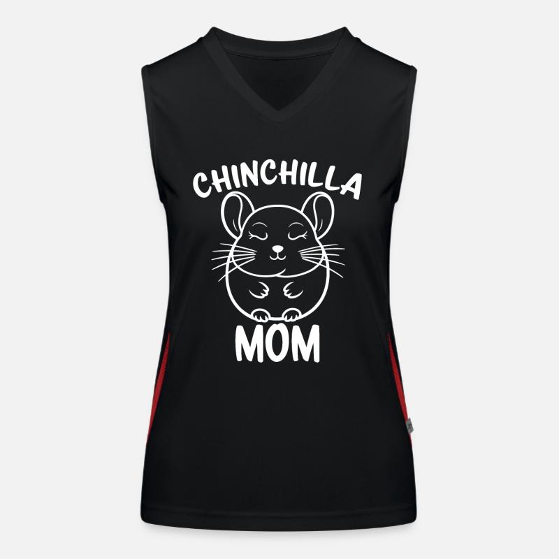 Chinchilla Spruch Mom Lustiges Chinchilla Geschenk Funktionelles Kontrast-Tank Top für Frauen