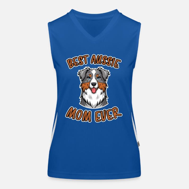 Australian Shepherd Mama Lustiges Aussie Geschenk Funktionelles Kontrast-Tank Top für Frauen