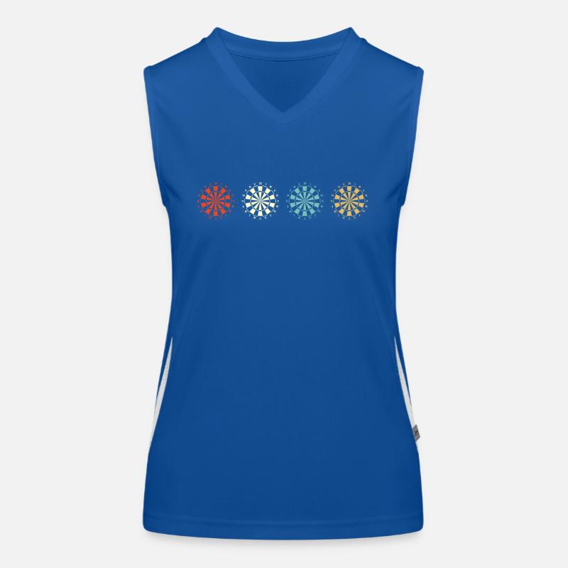 Cadeau de fléchettes Jeu de fléchettes Bullseye Débardeur respirant contrasté Femme
